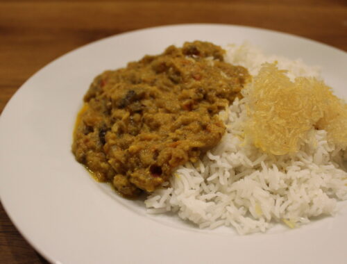 Indisches Auberginen-Curry (Baingan Bharta)